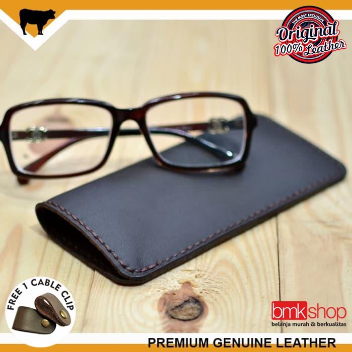 SARUNG KACAMATA KULIT ASLI, DOMPET KACAMATA KULIT ASLI HANDMADE