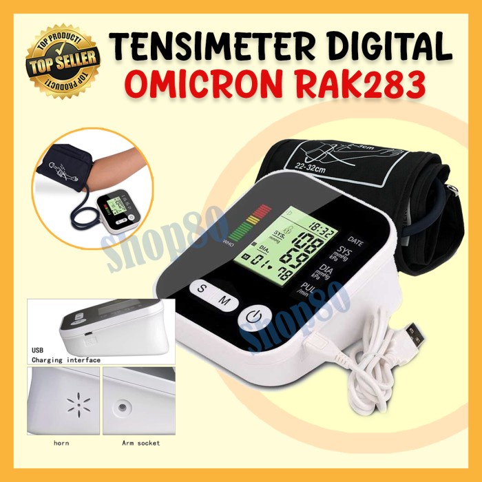 Tensimeter Digital Omicron Alat Ukur Tekanan Darah Lengan Pergelangan