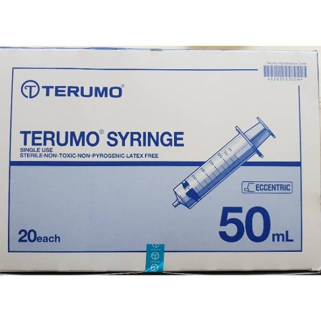 Spuit 50cc Terumo/ Terumo Syringe 50ml Lubang Pinggir/ Eccentric