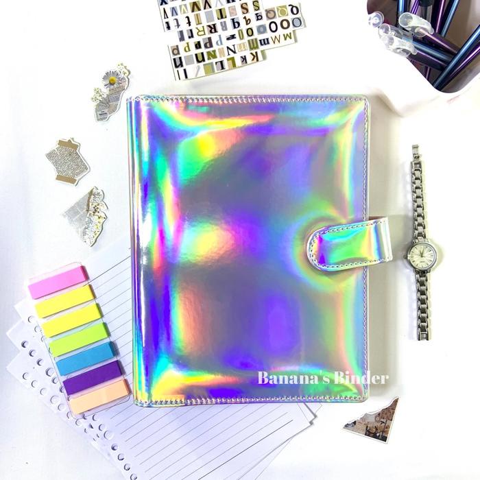 

pintar- BINDER HOLOGRAM A5 20 ring FREE Pulpen
