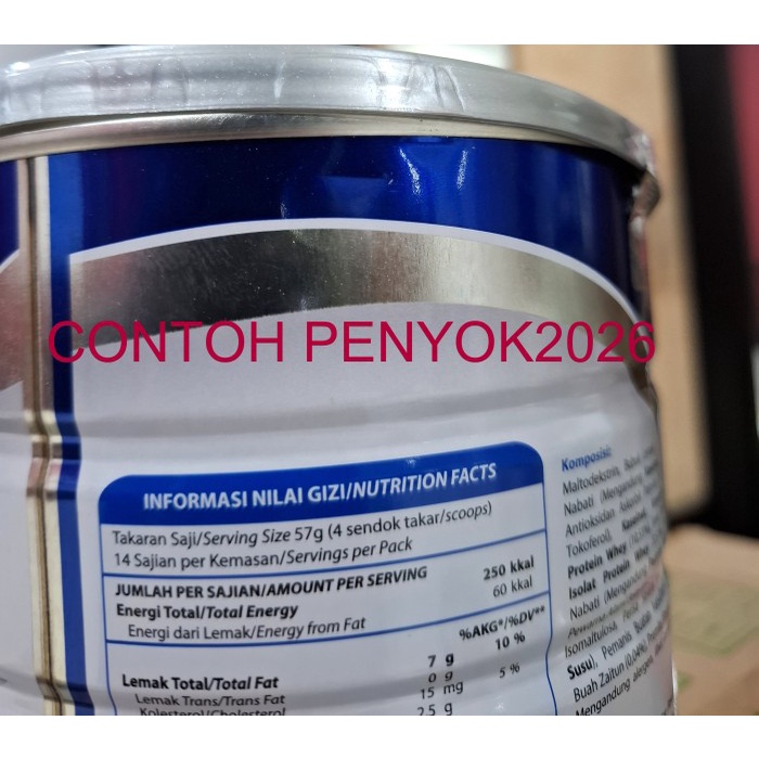 

BARANG TERLARIS Susu Entrasol Platinum / Senior Vanilla 800gr