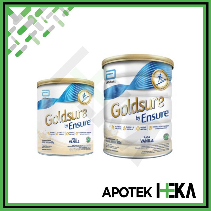 

BARANG TERLARIS Goldsure by Ensure 380 g / 800 g - Susu Nutrisi Dewasa Masa Pemulihan