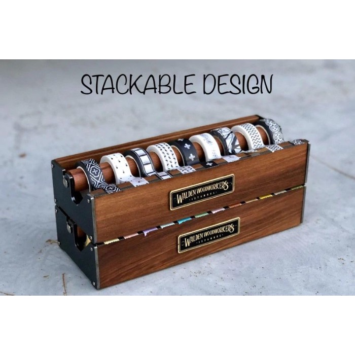 

GALEN LEATHER WOODEN MULTI WASHI TAPE DISPENSER