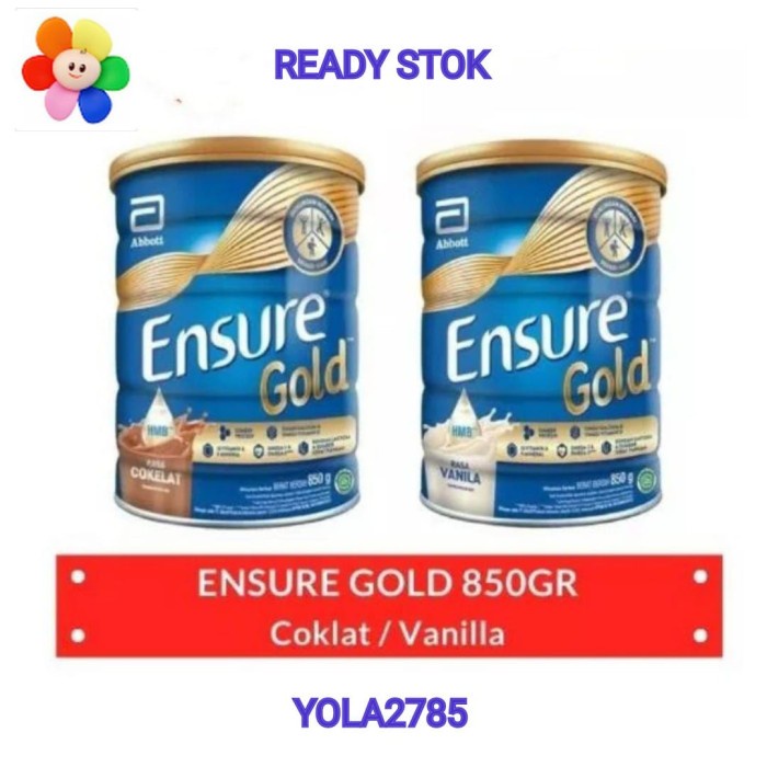 

BARANG TERLARIS Ensure Vanila Coklat 900 gr 900 gram 900gr 900gram