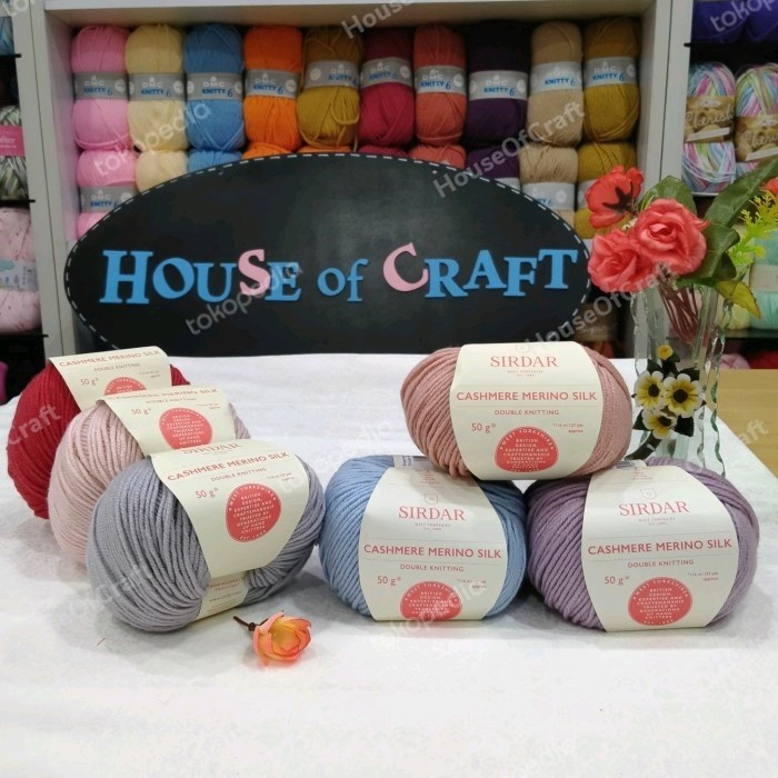 

Benang Rajut Import Sirdar Cashmere Merino Silk 50gr