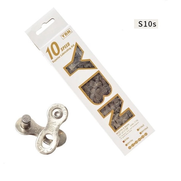 RANTAI YBN 10 s10s chrome silver Speed rante spd 10SPEED sepeda gunung mtb x10 xc balap CHAIN not