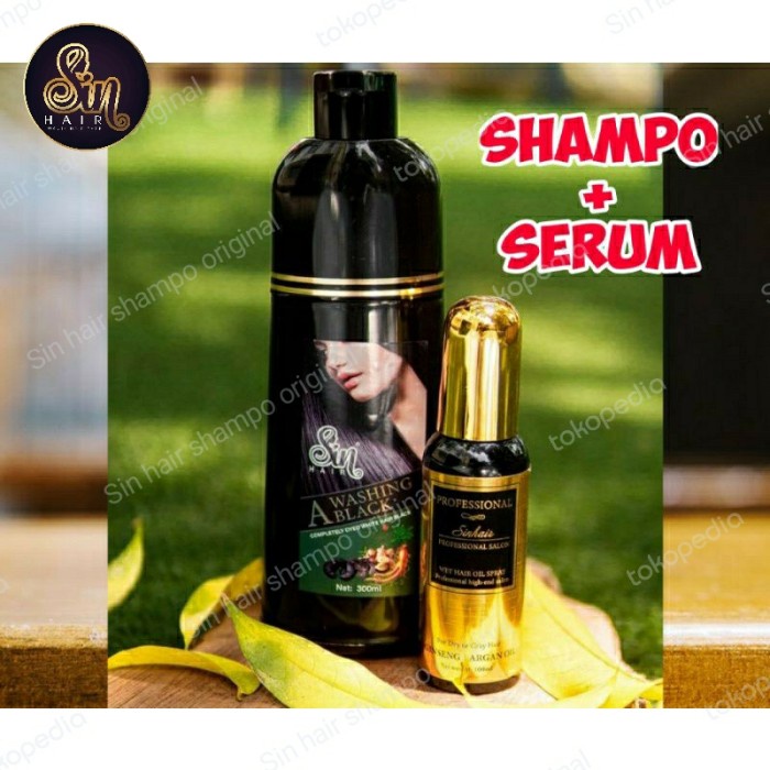 Terbaru Sinhair Shampo .Ready .Shampo Penghitam Uban No 1 Di Jepang.Original Ready