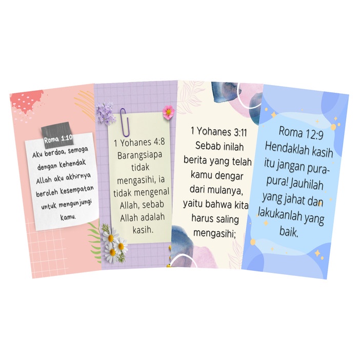 

Pembatas Buku dan Alkitab Dengan Ayat Emas Tema Cinta Dan Kasih