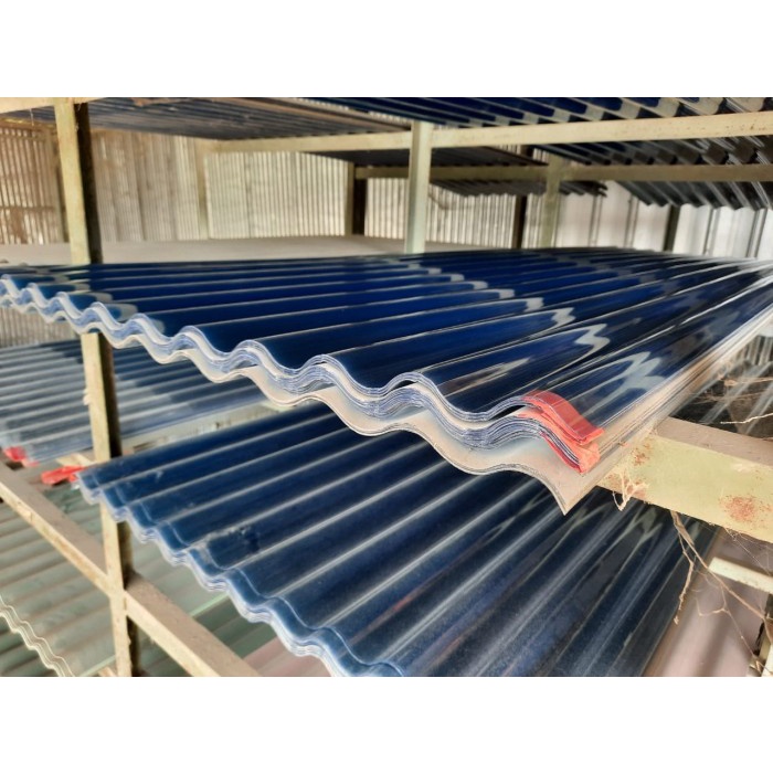 atap plaik gelombang transparan