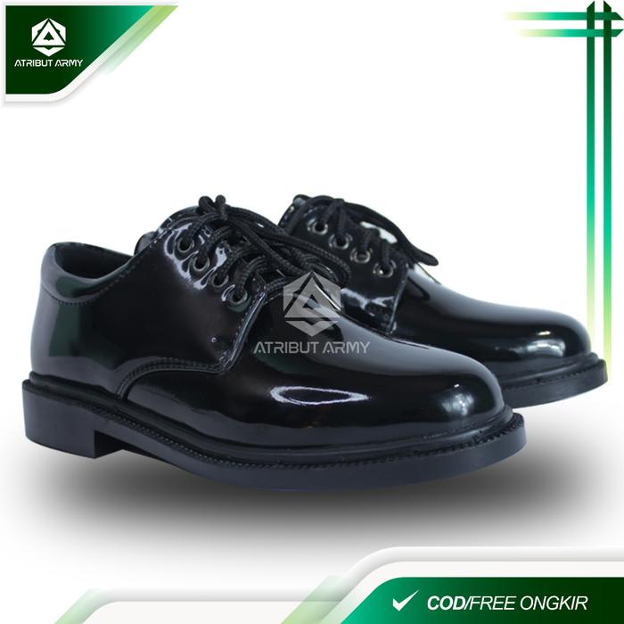SEPATU PDH TNI AD 01 PENDEK PANTOFEL PRIA SATPAM SECURITY GURU PNS