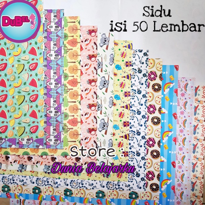 

party- Kertas Kado Motif Kiky / Sidu Wrapping Paper 48x64cm [Isi 50 Lbr]