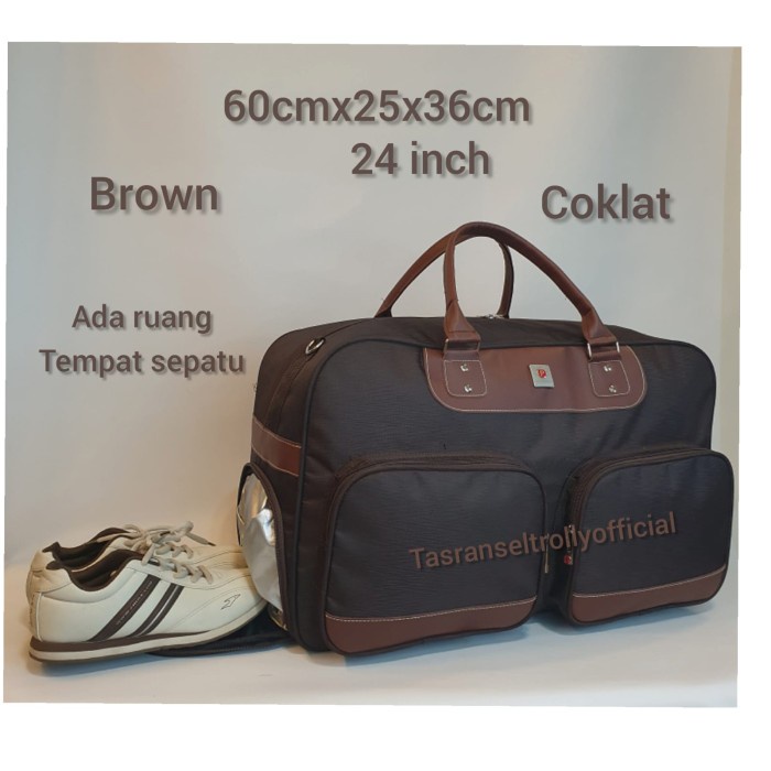 Tas Pakaian Travel Bag Polo Interclub 60Cm Besar 100%