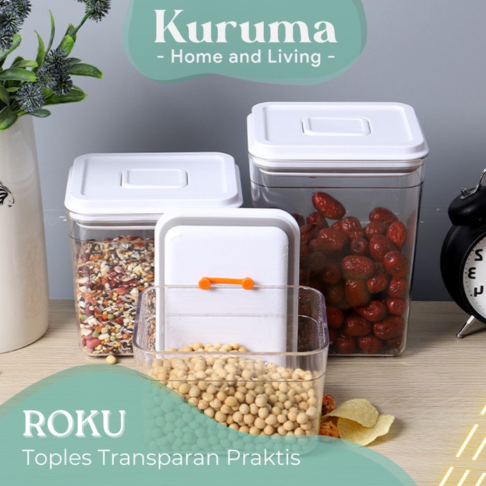 

TERMURAH KURUMA - Toples Premium Penyimpanan Cemilan Kedap Udara Penyimpanan Kopi Teh Anti Bocor