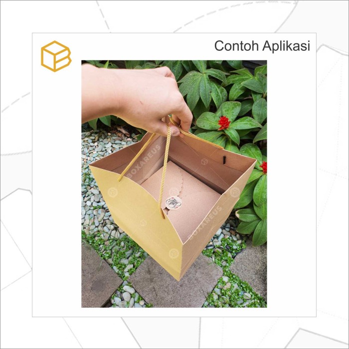 

party- Paper Bag Kantong Tas Paperbag Belanja Goodie Bag 20cm - PB202023