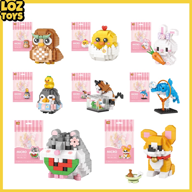 LOZTOYS Block Bricks Hewan Series Mainan Balok Nano Blok Building Block Nano Bricks Balok Susun DIY