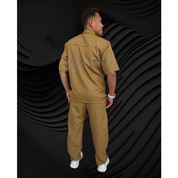 Produk Viral Seragam Pns Seragam Pemda Pria Khaki/Celana Pns Keki /Kemeja Pns Keki Cod