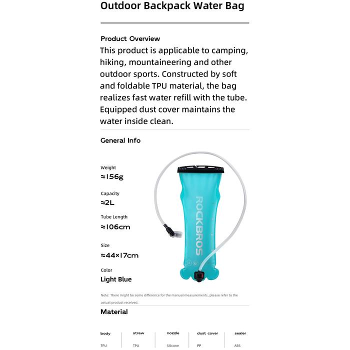 Best Seller Rci Rockbros 35210028 Tas Botol Air Kantong Minum Sepeda Hiking Camping Sports Portable