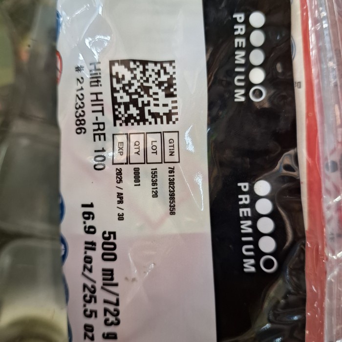 Best Seller Hilti Hit - Re 100 Chemical Angkur Hilti