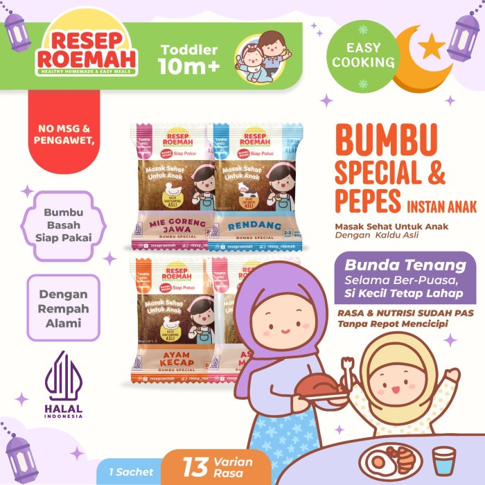 

RB325 Resep Roemah Bumbu Special / Bumbu Instan Anak / No MSG PROMO