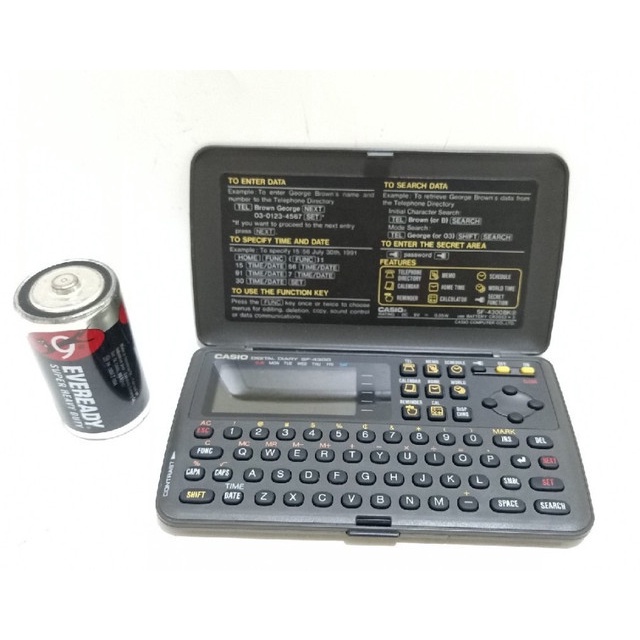 

junk elektrik mati Kalkulator casio digital diary sf 4300 32 kb rare