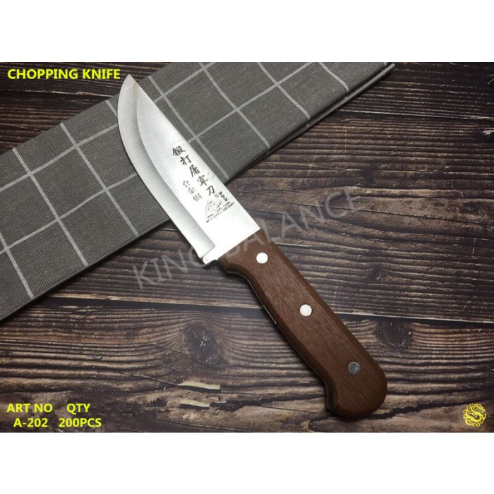 PREMIUM PISAU JAPAN NO.4Cr13/Pisau Sisit Daging/ Pisau Gagang Kayu Tebal 2mm /Pisau Dapur