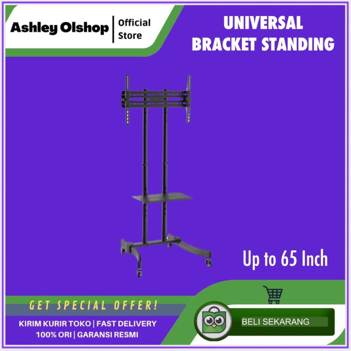 PREMIUM Bracket Standing TV 55 Inch Bracket Berdiri 65 Inch Bracket Stand 50"