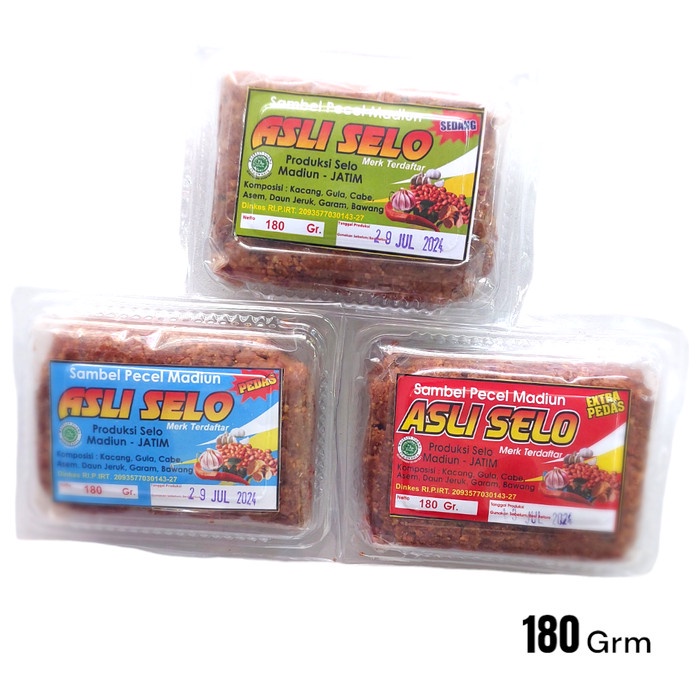 

EJ968 Bumbu Kacang Instan Sambel Pecel Madiun Asli Selo Rasa Sedang NEW