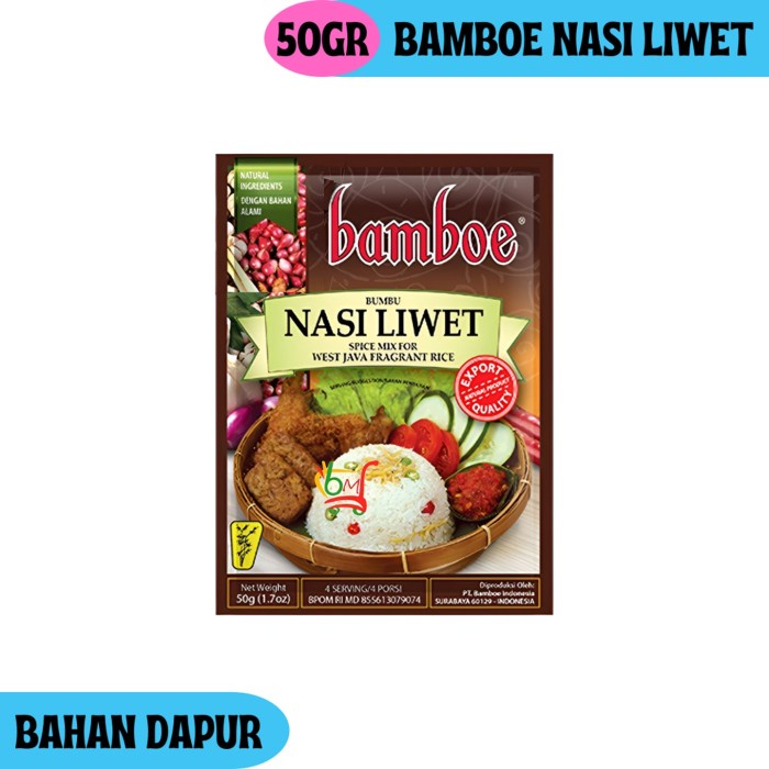 

EX485 Bamboe Nasi Liwet Bumbu Masak Instan Khas Indonesia STOK TERBATAS