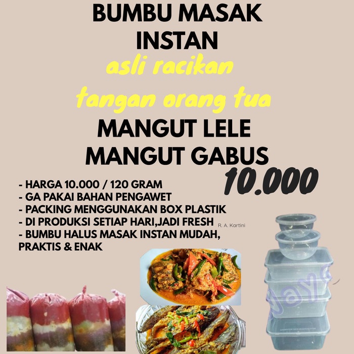 

QD528 BUMBU MANGUT LELE - BUMBU MANGUT GABUS - BUMBU MASAK INSTAN MUDAH TERMURAH
