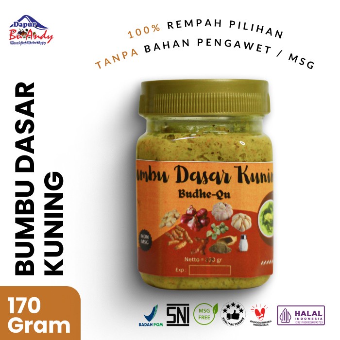 

RB708 bumbu dasar kuning, nonmsg, halal, bumbu ajaib, instan, sakti, 170g. CUCI GUDANG