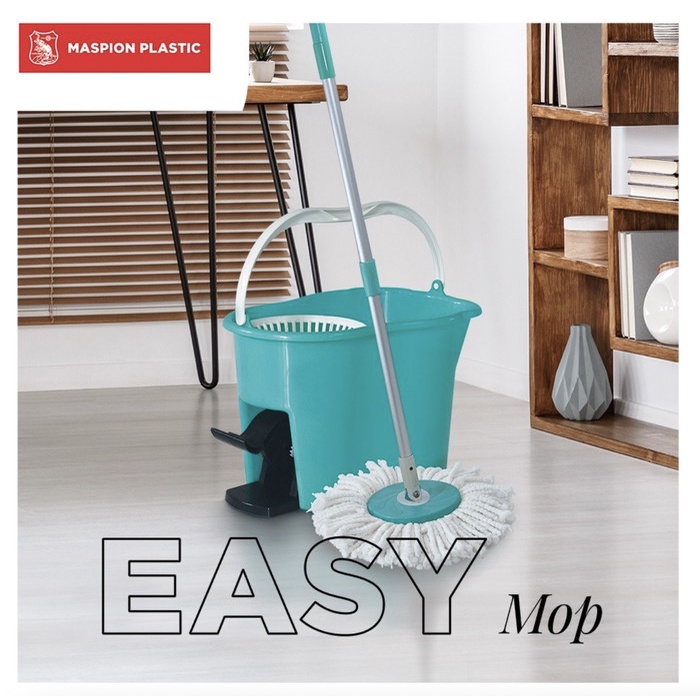PREMIUM Easy Mop Maspion (Ember Pel + Injakan Putar 360)