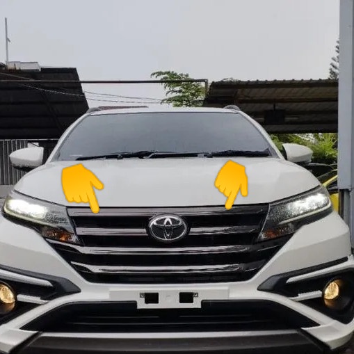 List Grill Grille Black Chrome Bemper Depan All New Rush Original