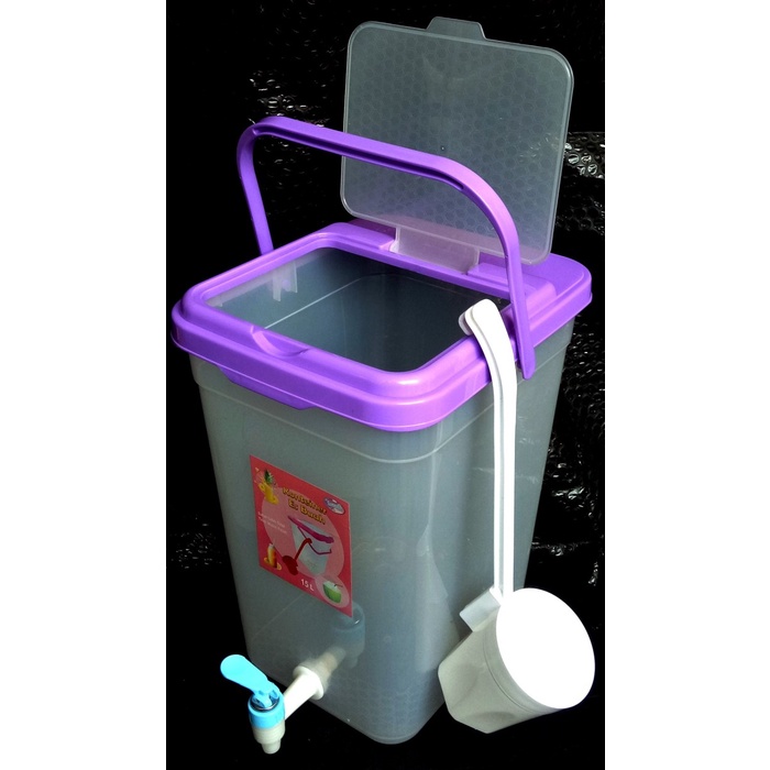PREMIUM Gratis Gayung Konteiner Es Buah / Dispenser Es Buah Berkran 15 Liter