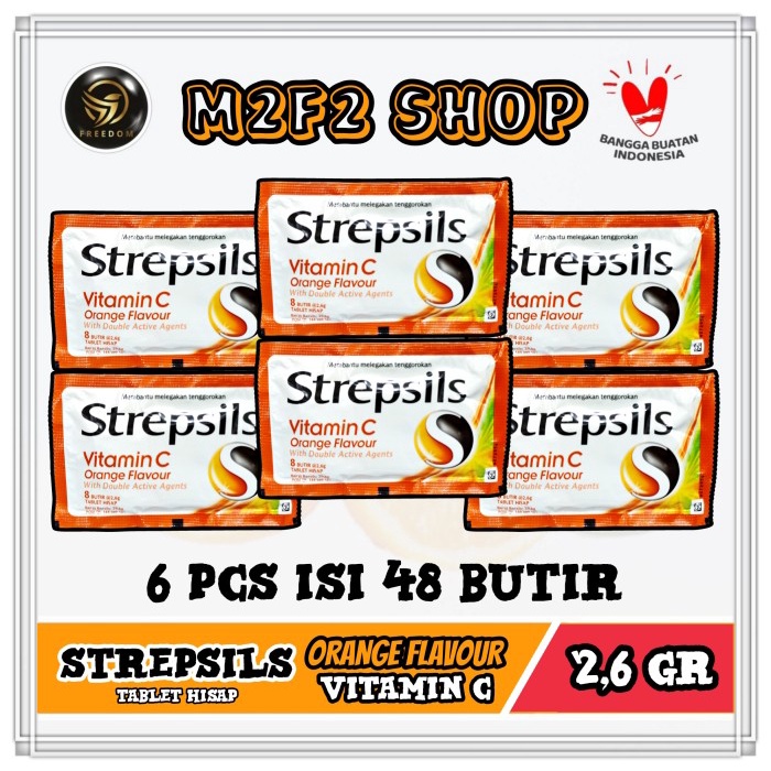 

Permen Strepsils Vitamin C Orange Flavour - 20,8 gr (Harga 6 Pcs)