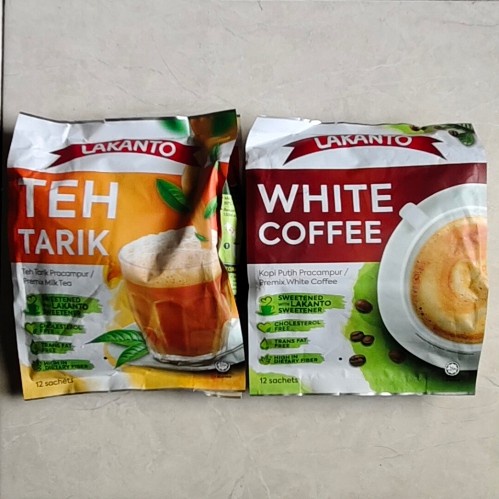 

lakanto white coffee teh tarik milk tea