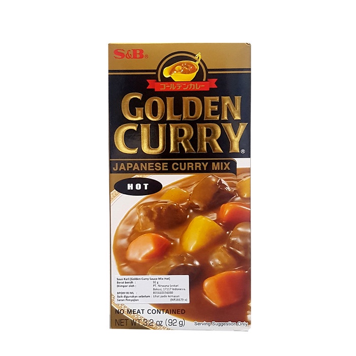 

Lezat- S&B Golden Curry Japanese Mix Hot / Saus Kari 92 Gr