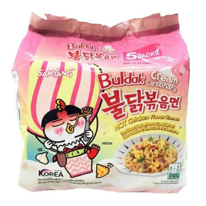

Samyang Hot chicken Ramen Cream Carbonara 5 x 140gr