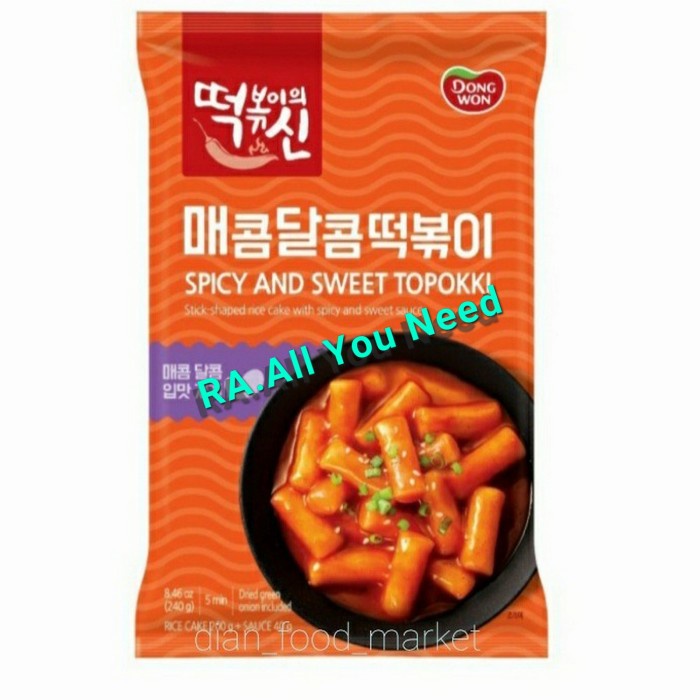 

Dongwon Spicy And Sweet Topokki 240gram
