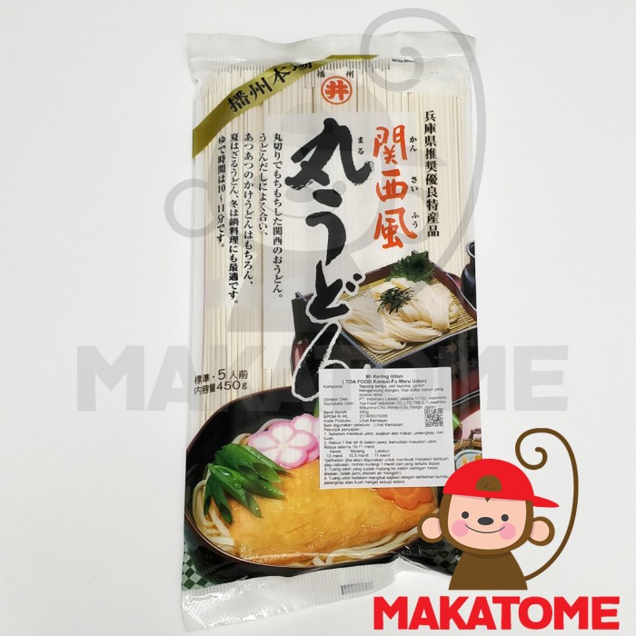 

TOA food kansai-fu maru udon 450gr mie mi kering japan noodle 450 gr