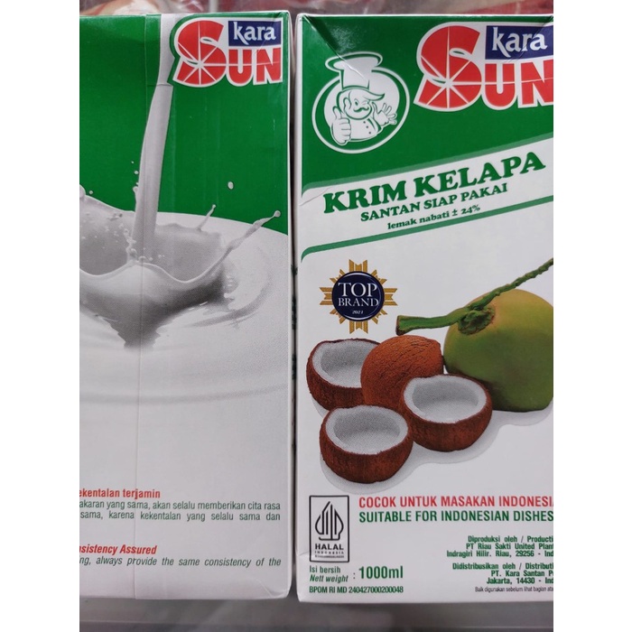 

Lezat- SUN KARA SANTAN SANTEN 1 LITER