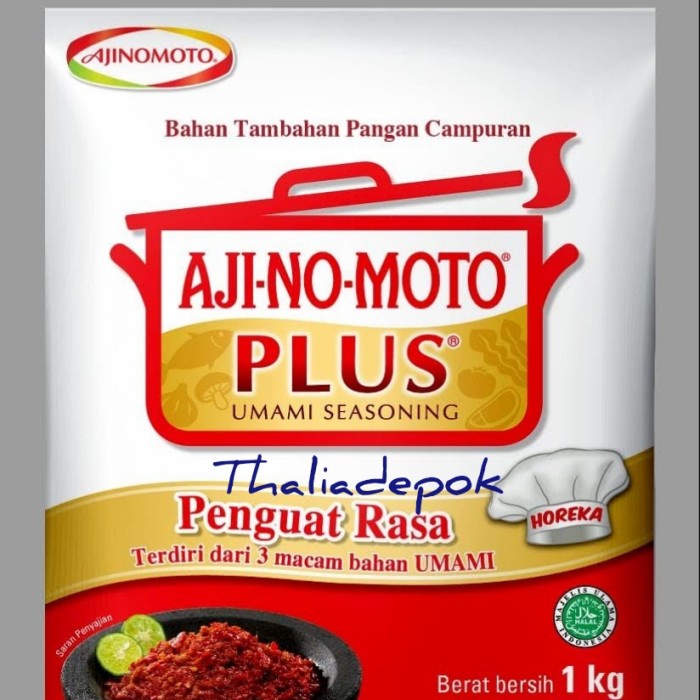 

Lezat- AJINOMOTO UMAMI PLUS SEASONING POWDER 1KG, PENYEDAP RASA BUBUK.