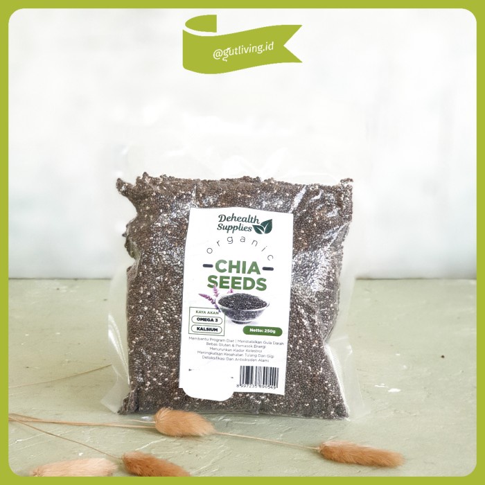 

Organic Black Chia Seed Biji Chia Premium Gut Living