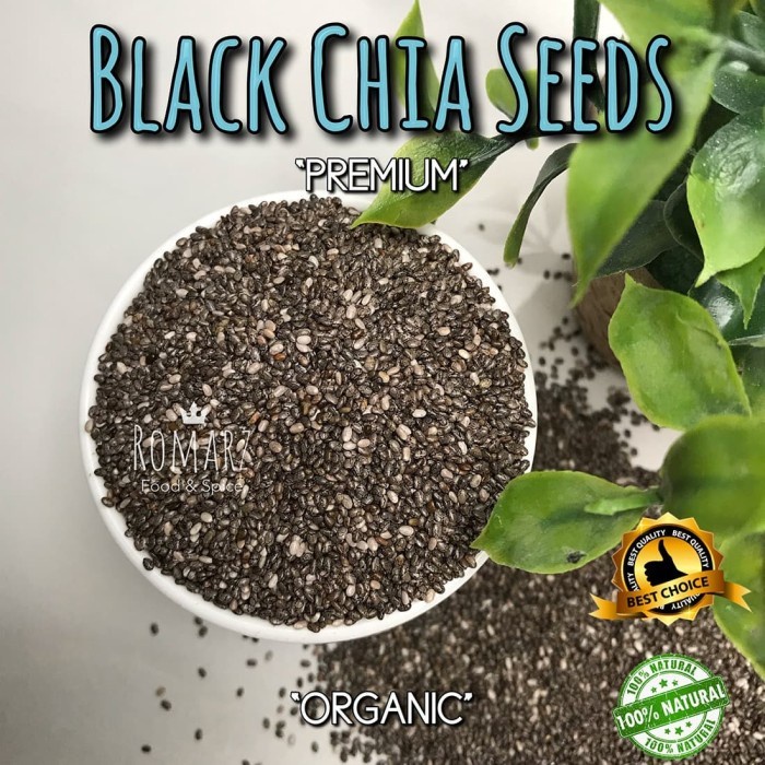 

(GoodSeller) ORGANIC BLACK CHIA SEEDS PREMIUM 500 gr Organic Chia Seed 500gr