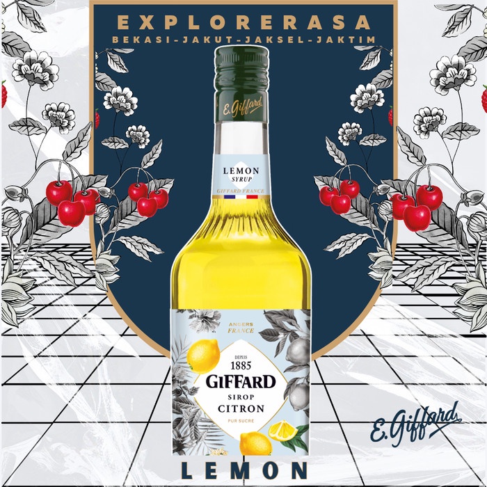 

Giffard syrup Lemon 1L Sirup giffard rasa buah Lemon 1 liter