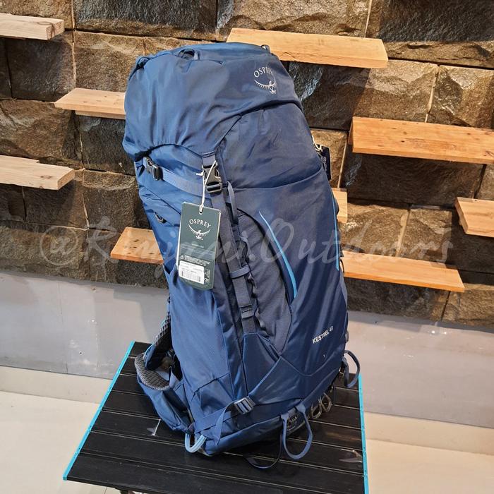 Osprey Kestrel 48 S23 Original Bergaransi Carrier Osprey 48L Terbaru - Black (M) Terlaris