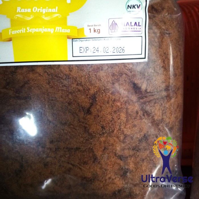 

Abon Sapi cap Ayam Kampung 1Kg Boyolali 1 Kg HALAL Sapi Asli Premium