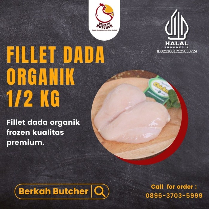 

Lezat- Ayam Organik Dada Fillet- Berkah Butcher
