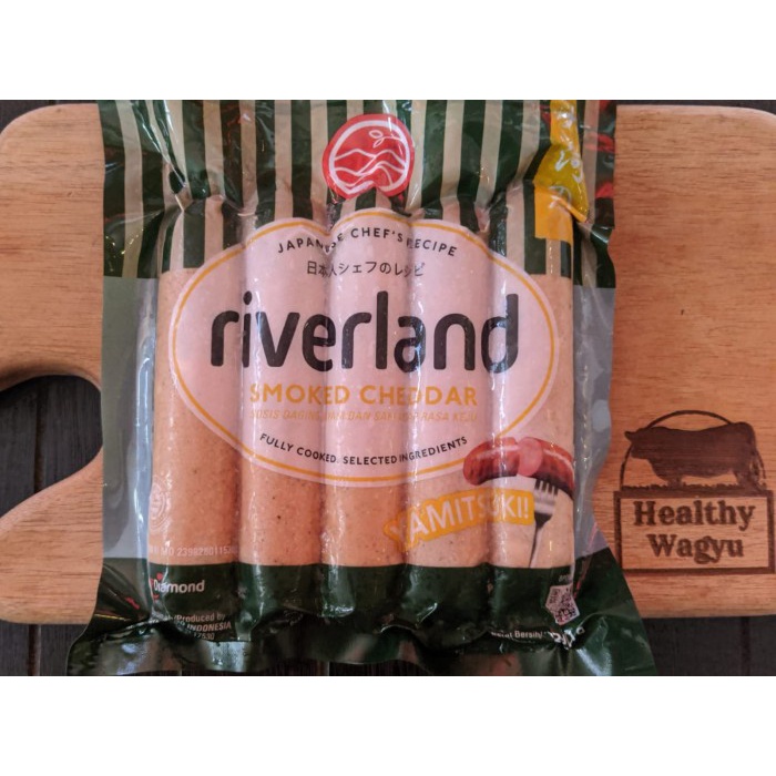 

Lezat- Riverland Smoked Cheddar Sausage / Sosis Ala Jepang Rasa Keju 360 gr