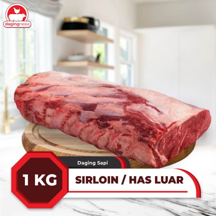 

Lezat- Daging Sirloin / Has Luar Premium Quality - 1 Kg