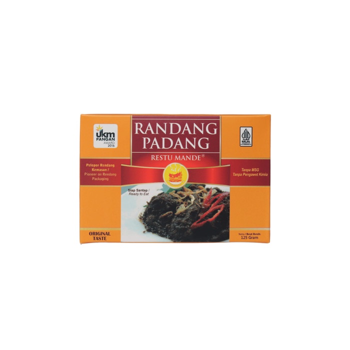 

Lezat- Rendang Restu Mande : Sapi Original 125 gr
